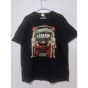 Queensryche Cabaret Black T-Shirt, 2010 Fan Club Men's Gildan XL Rare Rock Memor
